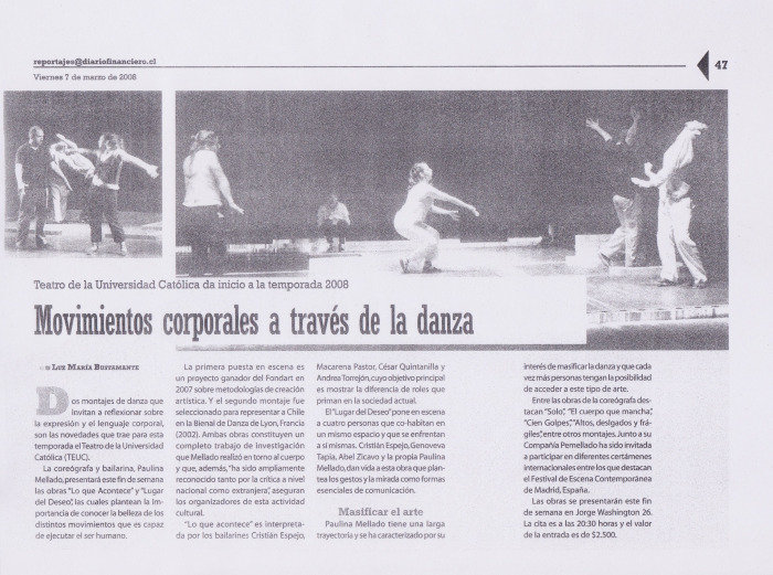 Movimientos corporales a través de la danza